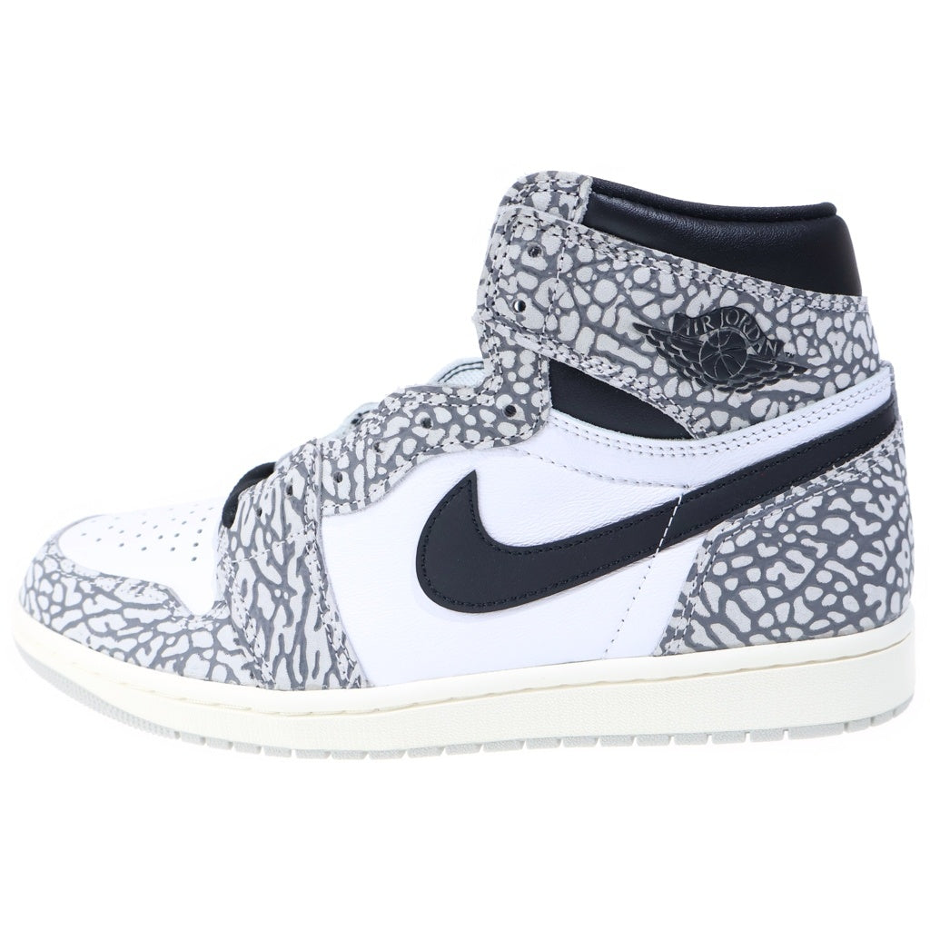 NIKE(ナイキ) AIR JORDAN 1 RETRO HIGH OG WHITE CEMENT ELEPHANT DZ5485-052 エアジョーダン1 ホワイトセメント ハイカットスニーカー ホワイト/グレー US10/28cm