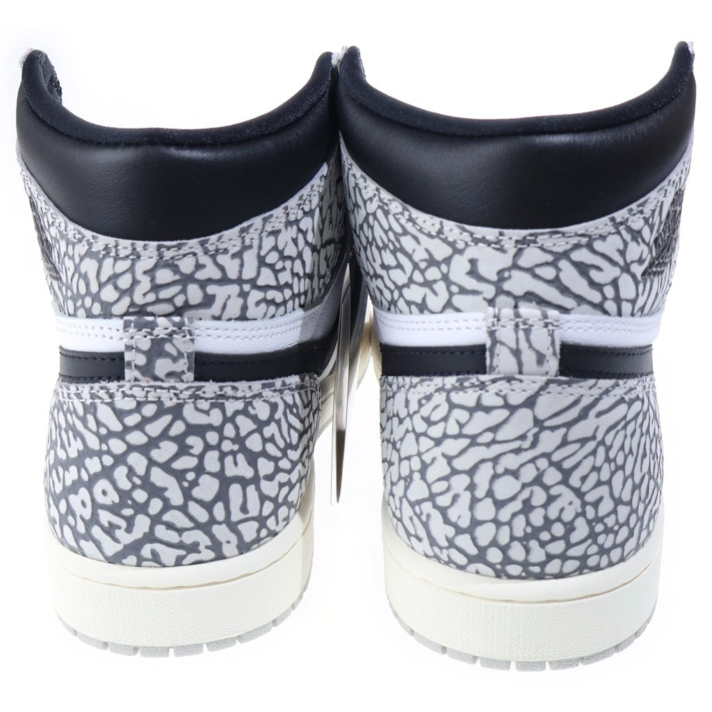 NIKE(ナイキ) AIR JORDAN 1 RETRO HIGH OG WHITE CEMENT ELEPHANT DZ5485-052 エアジョーダン1 ホワイトセメント ハイカットスニーカー ホワイト/グレー US10/28cm
