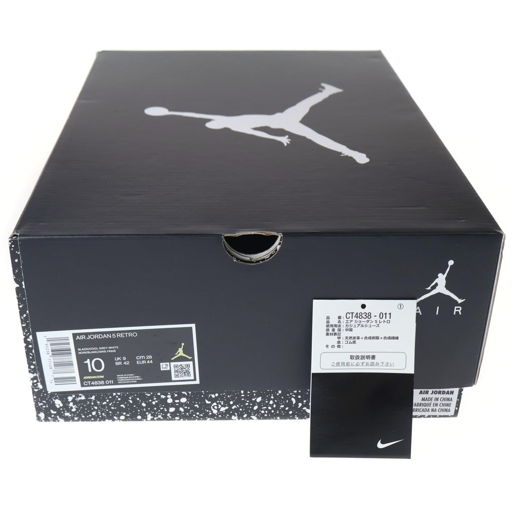 NIKE(ナイキ) AIR JORDAN 5 RETRO MOONLIGHT CT4838-011 エアジョーダン5 ムーンライト ハイカットスニーカー ブラック US10/28cm