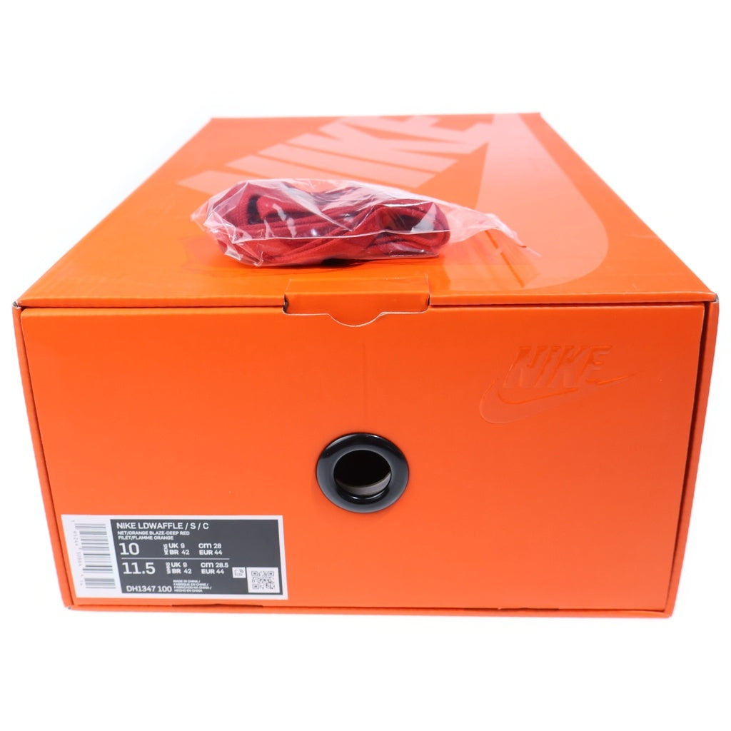 NIKE(ナイキ) ×Sacai ×CLOT LD WAFFLE ORANGE BLAZE クロット サカイ LD ワッフル オレンジブレイズ ローカットスニーカー US10/28cm ベージュ/オレンジ DH1347-100