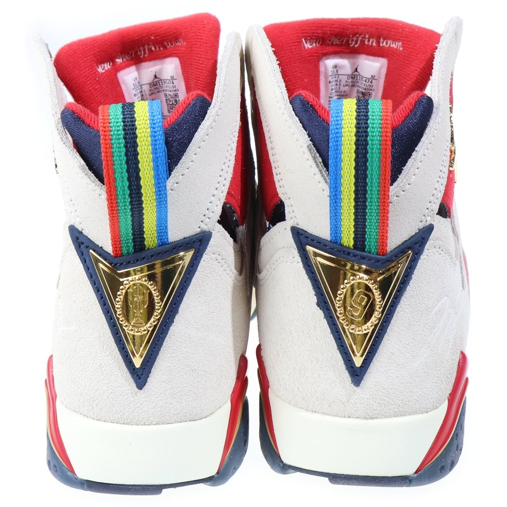 NIKE(ナイキ) ×TROPHY ROOM AIR JORDAN7 RETRO SP トロフィールーム エアジョーダン 7 ハイカットスニーカー ホワイト/レッド US10.5/28.5cm DM1195-474