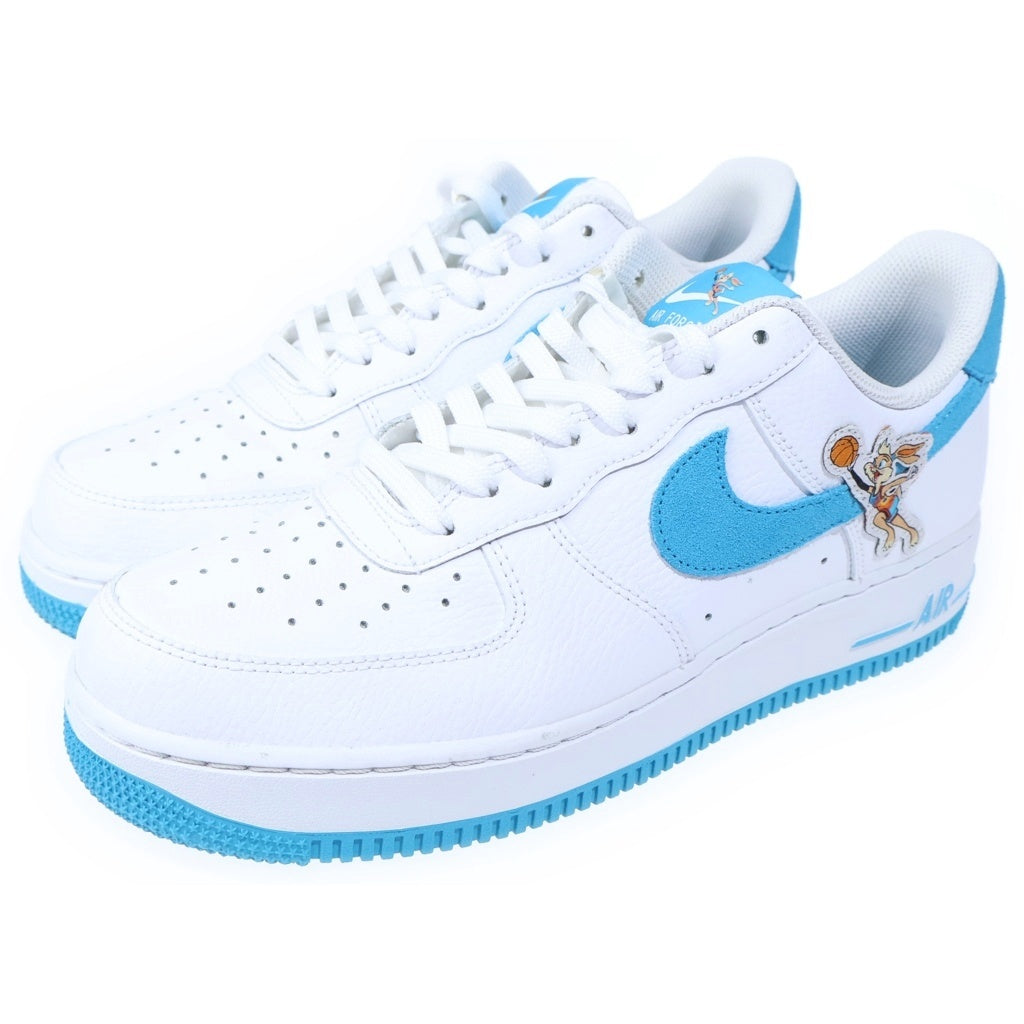 NIKE(ナイキ) ×Space Players AIR FORCE 1 07 スペース プレイヤーズ エアフォース1 ローカットスニーカー ホワイト/ライトブルー US9.5/27.5cm DJ7998-100