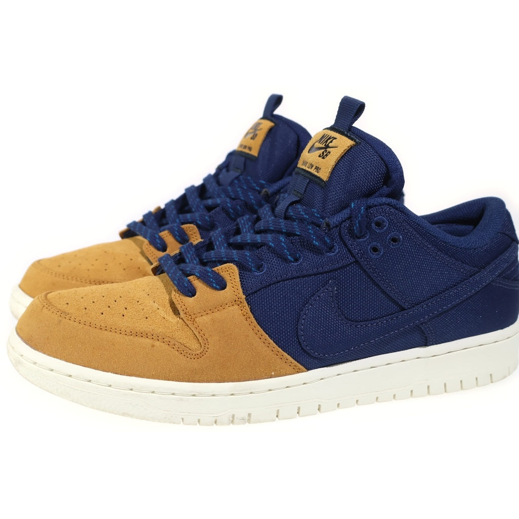 NIKE SB(ナイキエスビー) DUNK LOW PRO PRM Desert Ochre and Midnight Navy ダンク デザート オークル アンド ミッドナイト ネイビー ローカットスニーカー US10/28cm DX6775-400