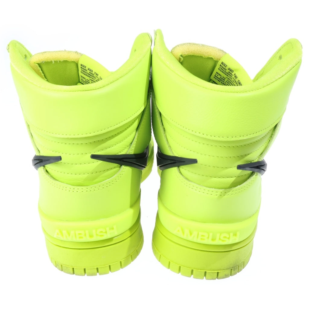 NIKE(ナイキ) ×AMBUSH DUNK HIGH FLASH LIME アンブッシュ ダンク フラッシュライム ハイカットスニーカー イエロー US10/28cm CU7544-300
