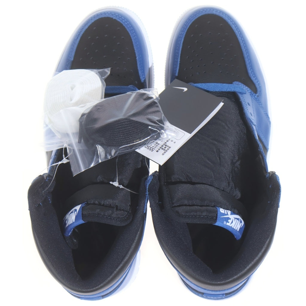 NIKE(ナイキ) Air Jordan 1 Retro High OG Dark Marina Blue エアジョーダン1 レトロ ハイ OG ダークマリーナブルー ハイカットスニーカー ブルー US9/27cm 555088-404