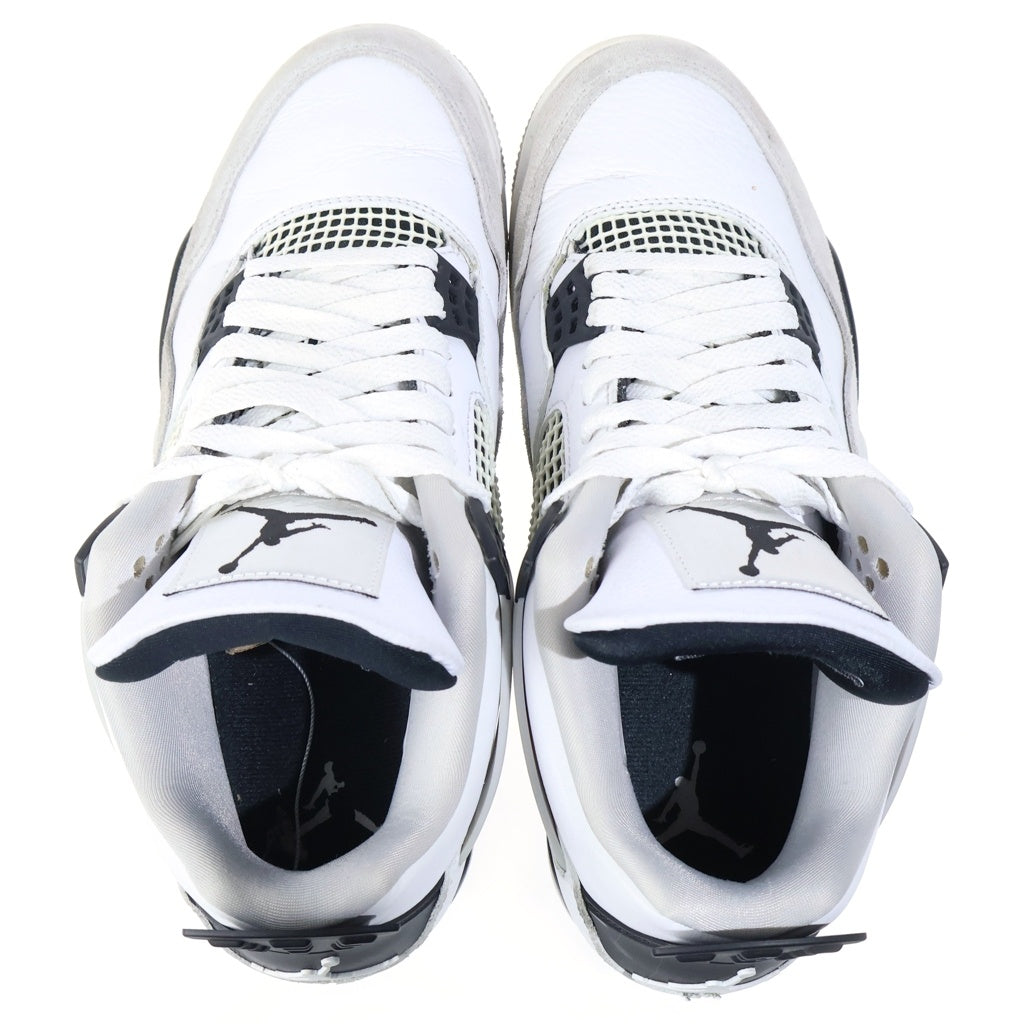 NIKE(ナイキ) AIR JORDAN4 MILITARY DH6927-111 エアジョーダン ハイカットスニーカー ホワイト/ブラック US9/27cm DH6927-111