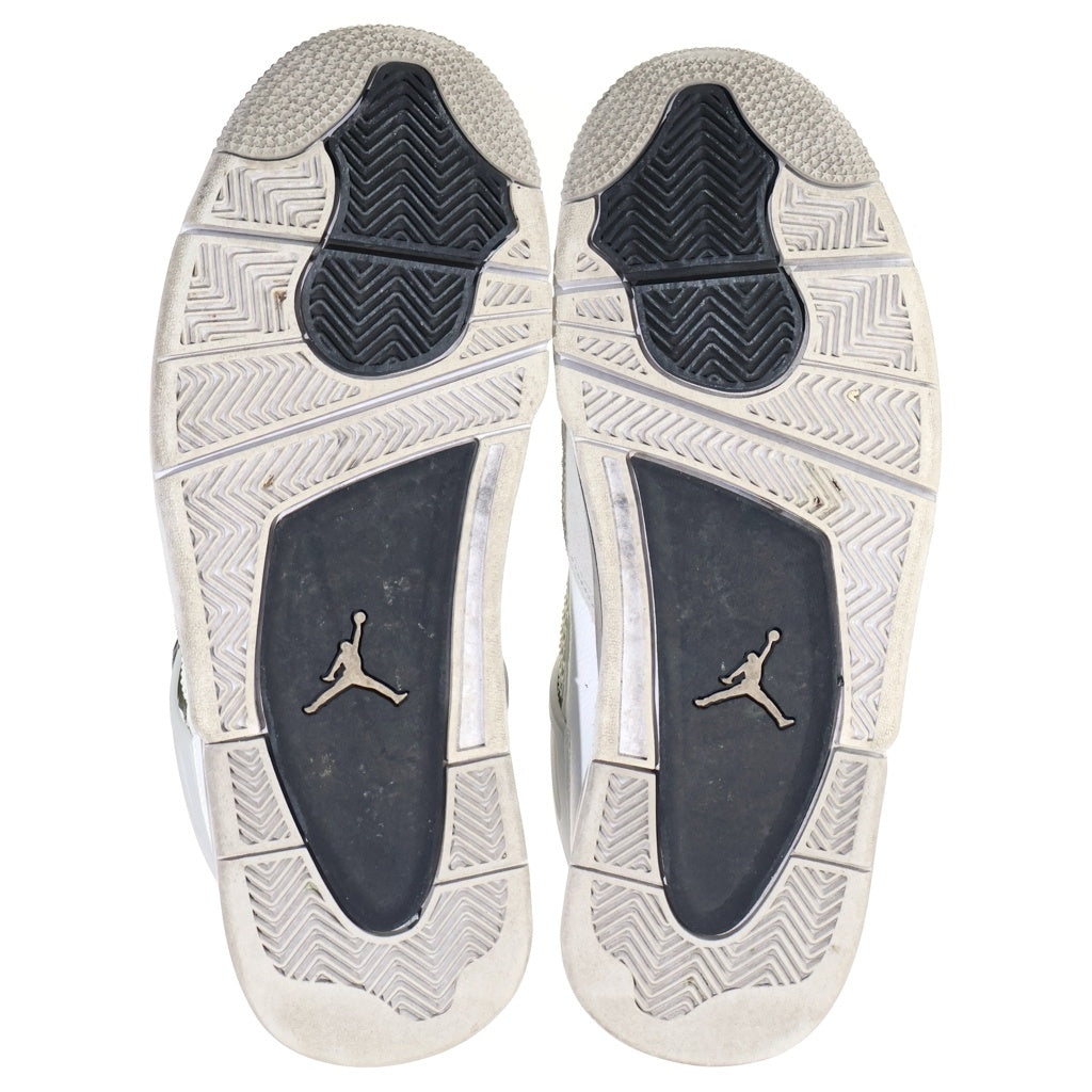 NIKE(ナイキ) AIR JORDAN4 MILITARY DH6927-111 エアジョーダン ハイカットスニーカー ホワイト/ブラック US9/27cm DH6927-111
