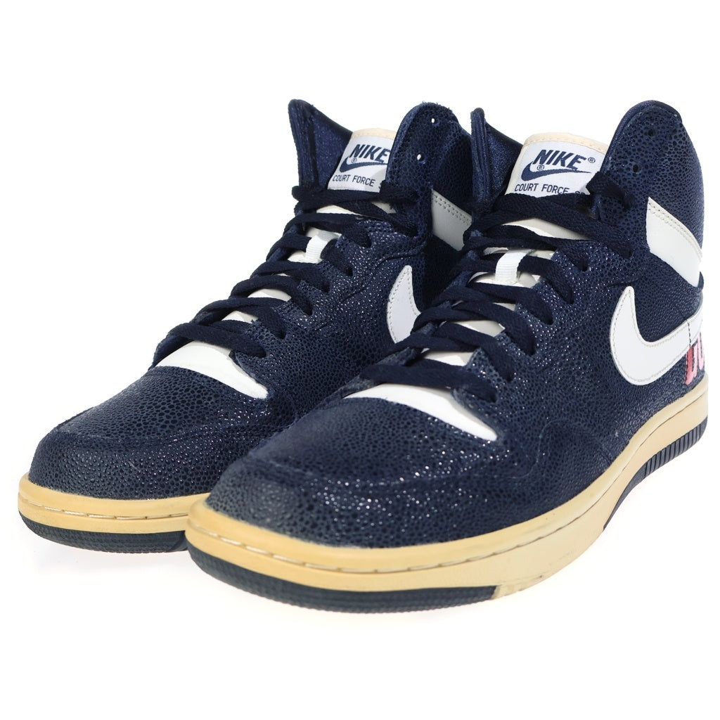NIKE(ナイキ) ×Goodenough Court Force Mid グットイナフ コート フォース ミッド スニーカーネイビー US10.5/28.5cm 814913-414