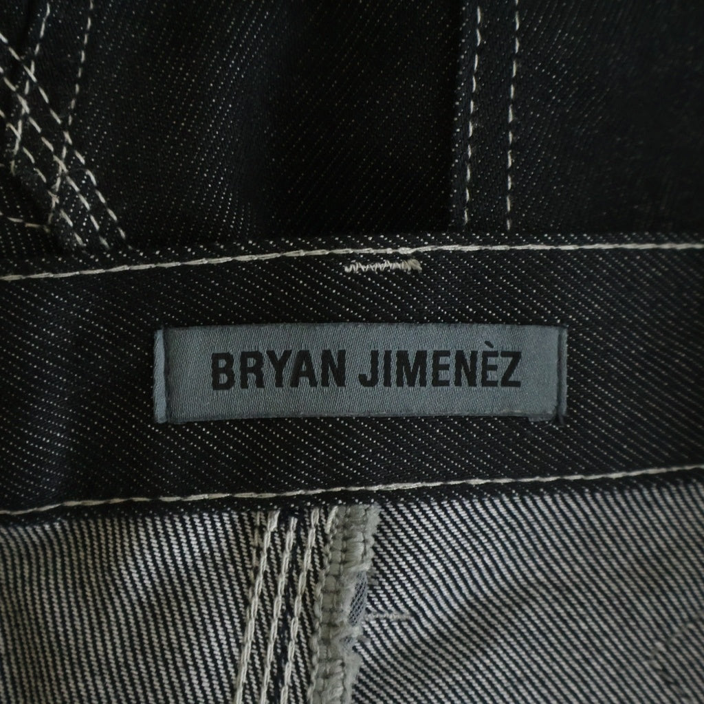 NO BRAND(ノーブランド) BRYAN JIMENEZ ブライヤンヒメネス PANELED DENIM ダブルニー デニム バギーカーペンターパンツ インディゴ BJ22P02-S