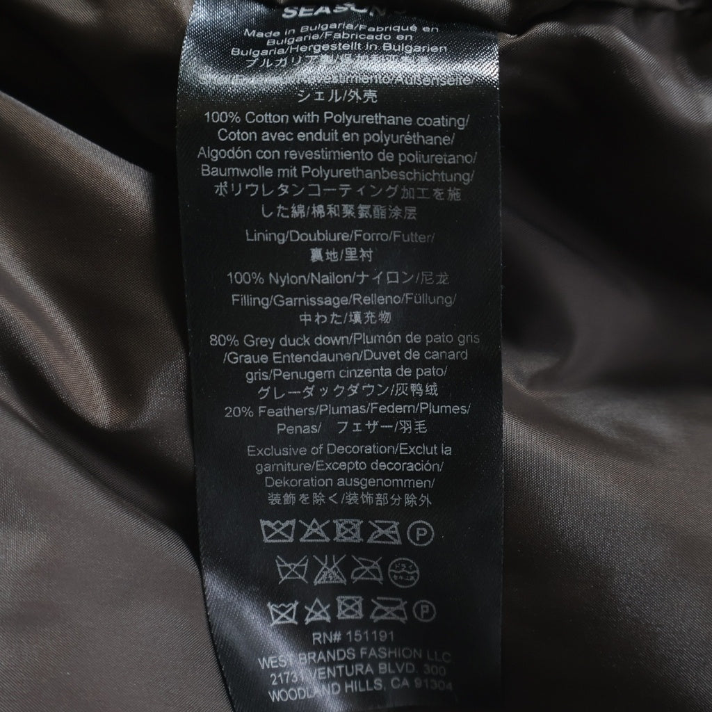 adidas YEEZY SEASON 3(イージー シーズンスリー) ジップアップ ロングパデッドジャケット 中綿 パファー ブラウン
