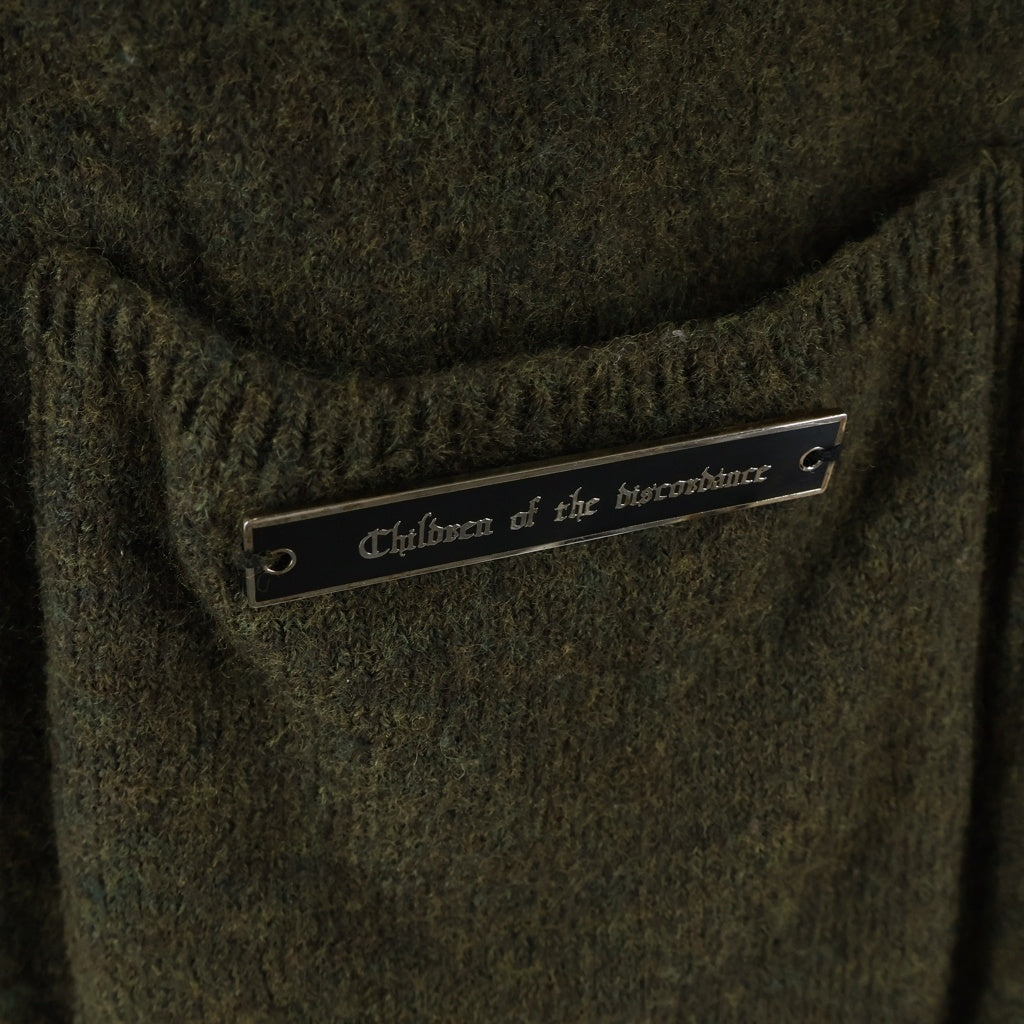 Children of the discordance(チルドレンオブザディスコーダンス) 20AW ESTONITEK KNIT CARDIGAN エストニア ニット カーディガン カーキ COTDKN-628