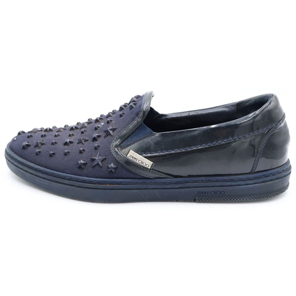 JIMMY CHOO(ジミーチュウ) スタースタッズ スリッポン ローカットスニーカー ブラック 42