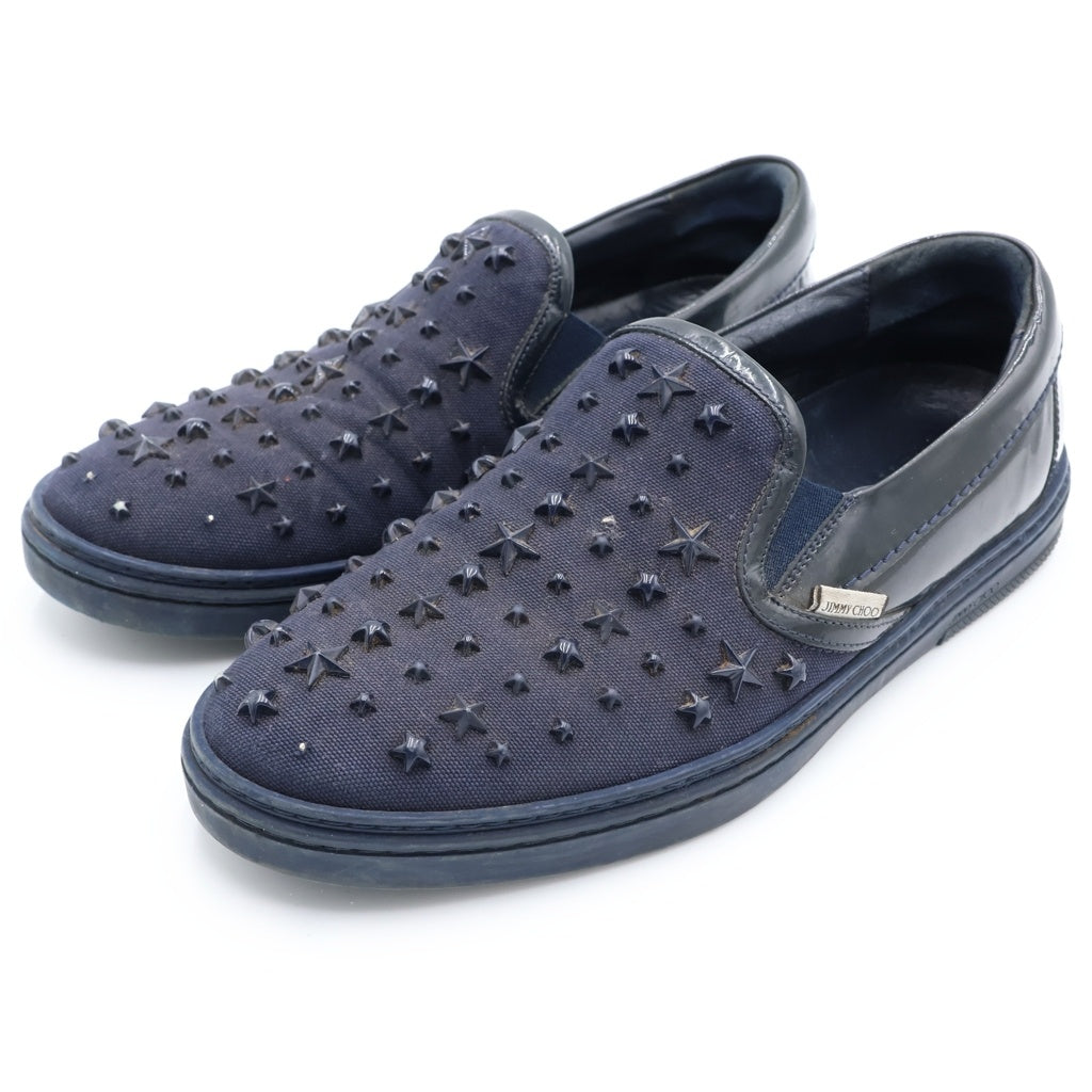 JIMMY CHOO(ジミーチュウ) スタースタッズ スリッポン ローカットスニーカー ブラック 42