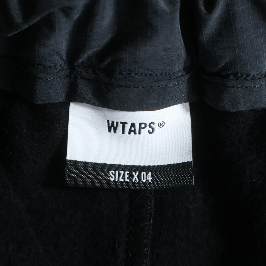 WTAPS(ダブルタップス) 25AW LEZ / 6P / TROUSERS / COTTON コットン スウェット カーゴパンツ ブラック 252SPDT-CSM03