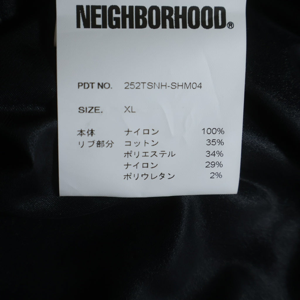 NEIGHBORHOOD(ネイバーフッド) 25AW PULLOVER SHIRT LS Vネック プルオーバーシャツ ウィンドブレーカー ブラック 252TSNH-SHM04