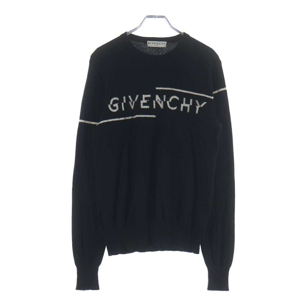 GIVENCHY(ジバンシィ) ウール ロゴニットセーター ブラック BM90B4404X