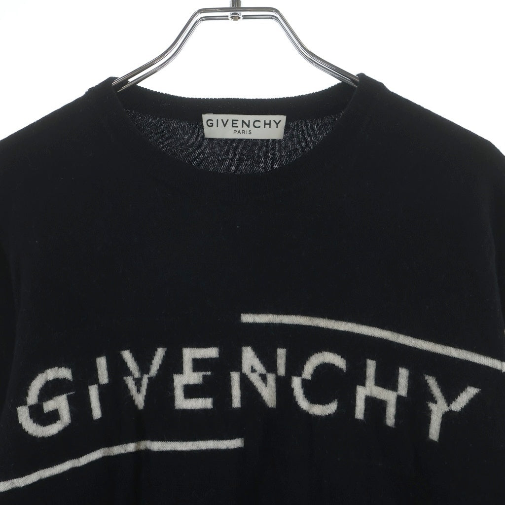 GIVENCHY(ジバンシィ) ウール ロゴニットセーター ブラック BM90B4404X