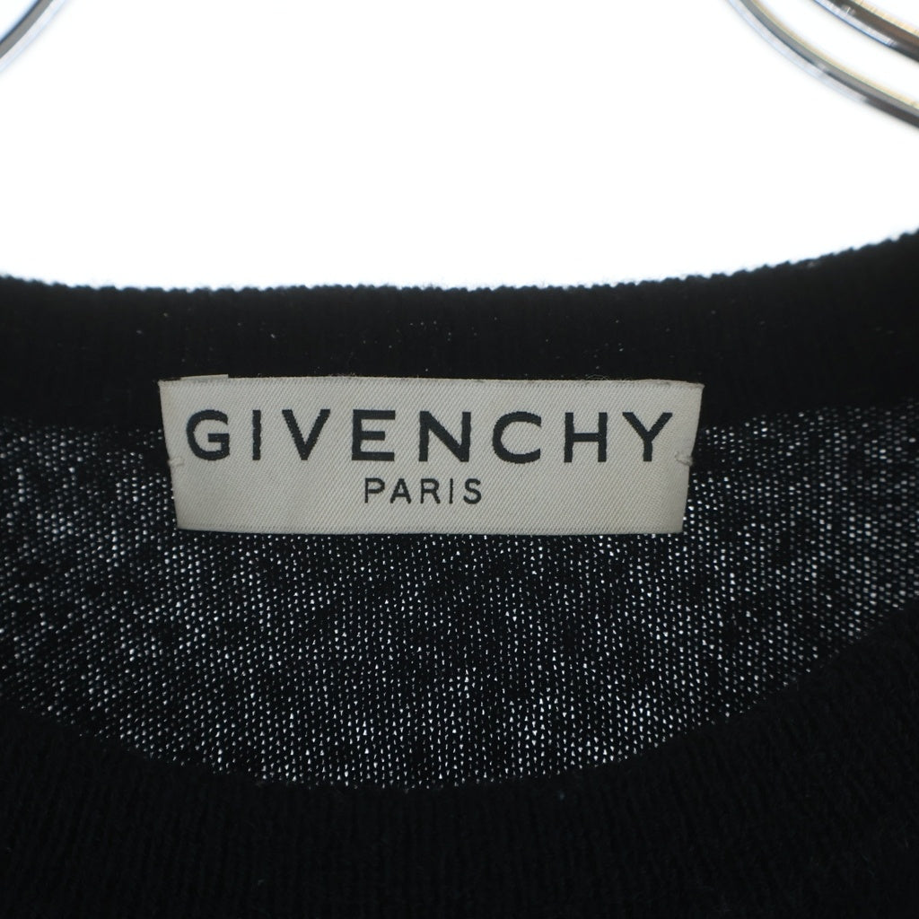 GIVENCHY(ジバンシィ) ウール ロゴニットセーター ブラック BM90B4404X