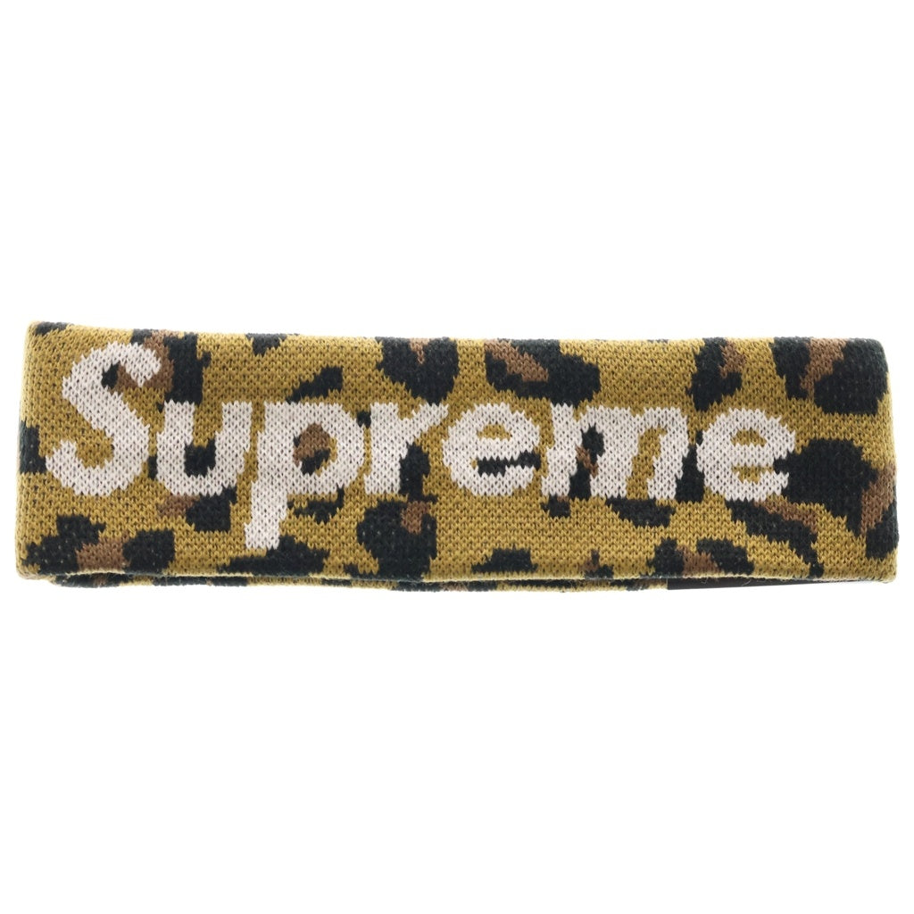SUPREME(シュプリーム) 18AW ×NEW ERA Big Logo Headband ニューエラ ヘッドバンド ヘアバンド レオパード ブラウン