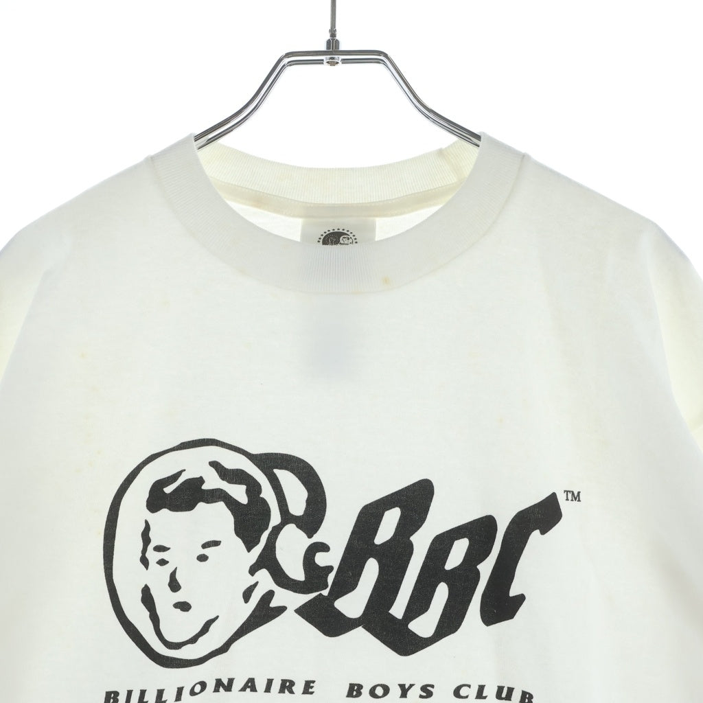 BILLIONAIRE BOYS CLUB(ビリオネアボーイズクラブ) 00s フロントロゴプリント 初期タグ デッドストック 半袖Tシャツ ホワイト