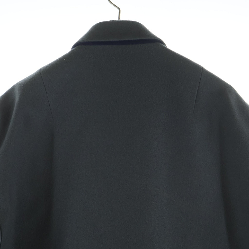 Sacai(サカイ) 23AW ウール ナイロン ドッキング チェスターコート グレー 23-03114M