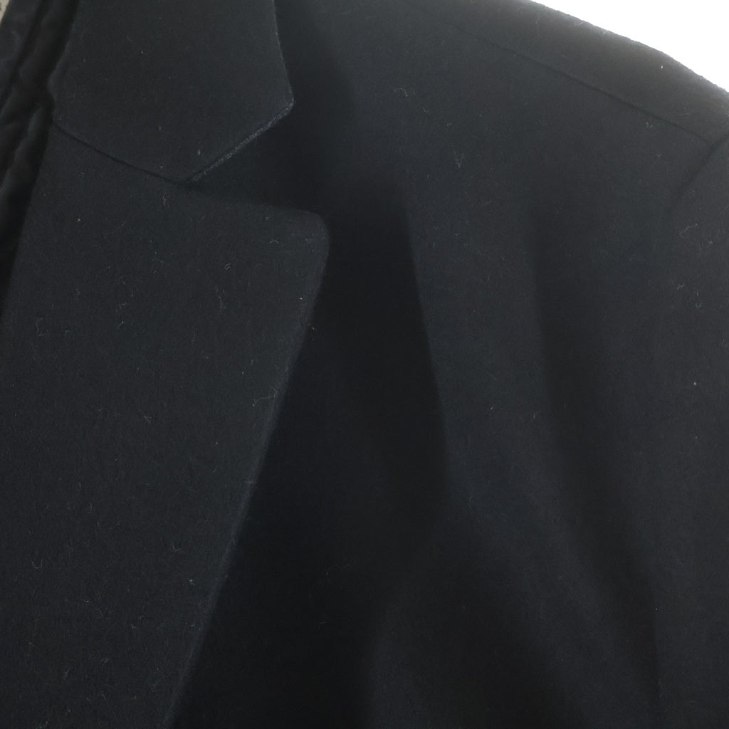 Sacai(サカイ) 23AW ウール ナイロン ドッキング チェスターコート ブラック 23-03114M
