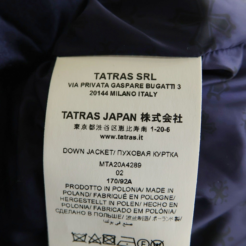 TATRAS(タトラス) DOMIZIANO ドミッツィアーノ フード付き ジップアップ ダウンジャケット ネイビー MTA20A4289