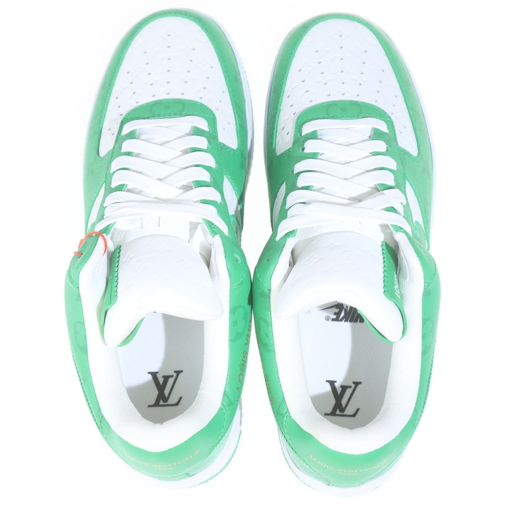 NIKE(ナイキ) ×AIR FORCE 1 LOW by Virgil Abloh ルイヴィトン エアフォース1 バージルアブロー モノグラム ローカットスニーカー ホワイト/グリーン US8.5/26.5cm 1A9V9U