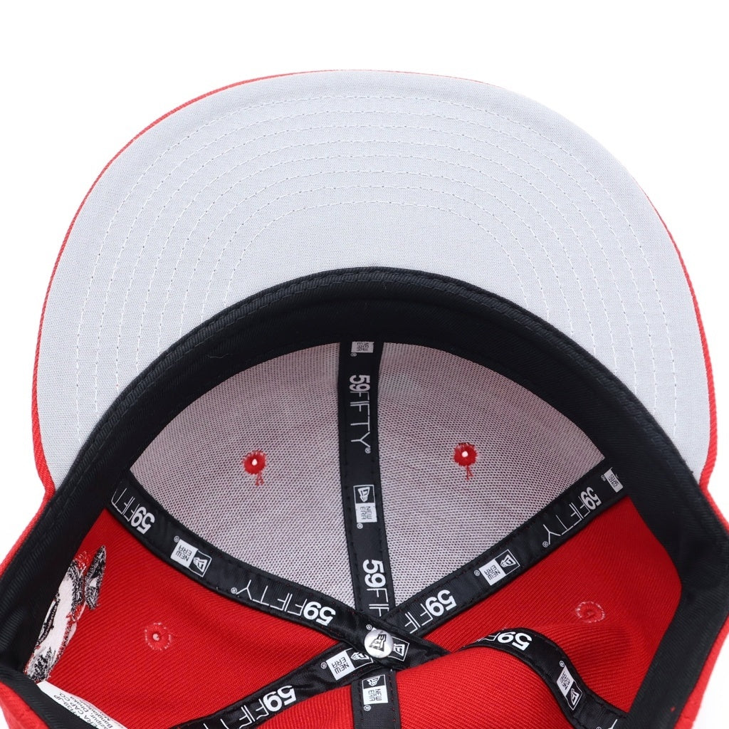 SUPREME(シュプリーム) 24AW Screw Ball S Logo 59FIFTY ベースボールキャップ 帽子 レッド