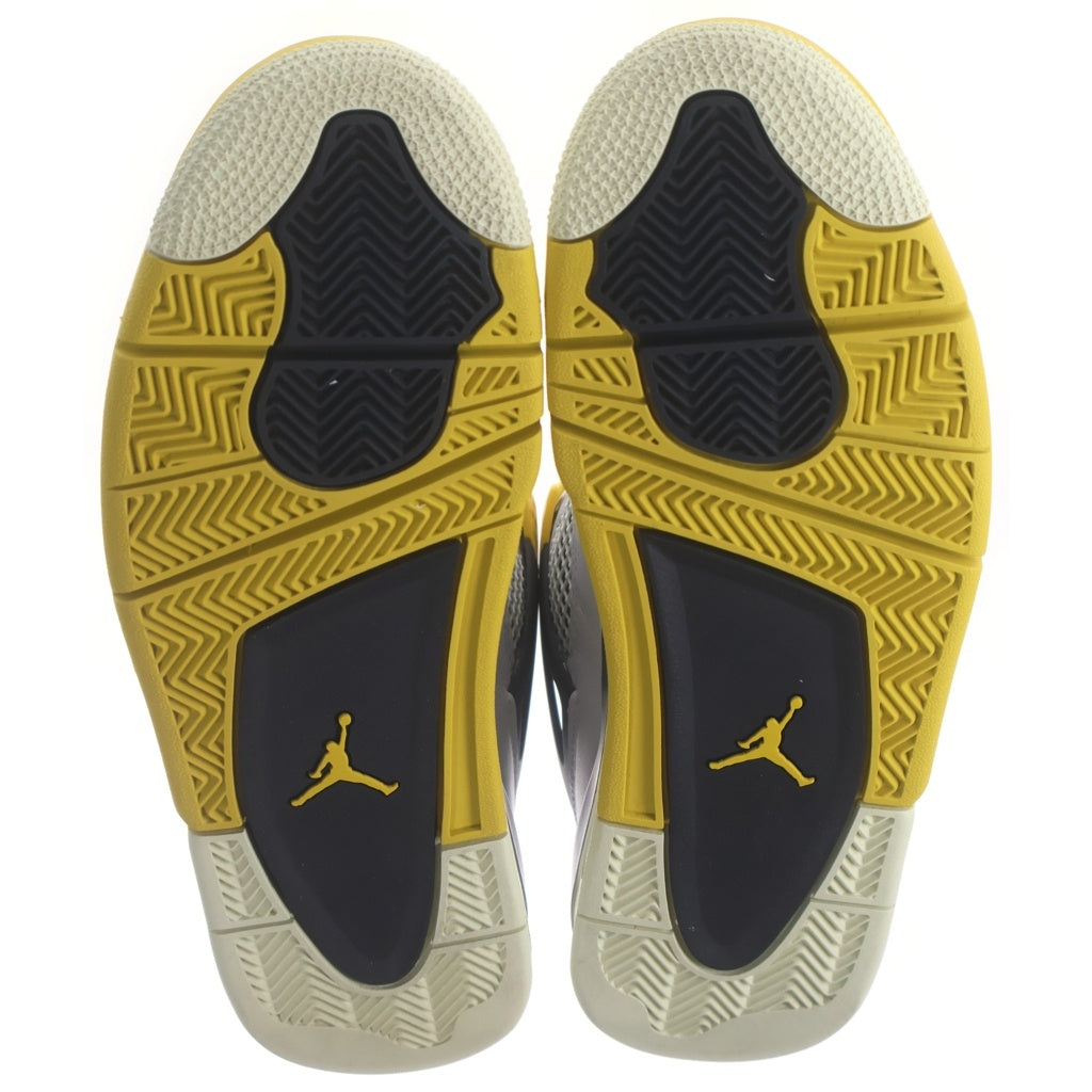 NIKE(ナイキ) WMNS AIR JORDAN 4 RETRO ウィメンズ エアジョーダン ハイカットスニーカー ホワイト/イエロー US10/27cm AQ9129-101