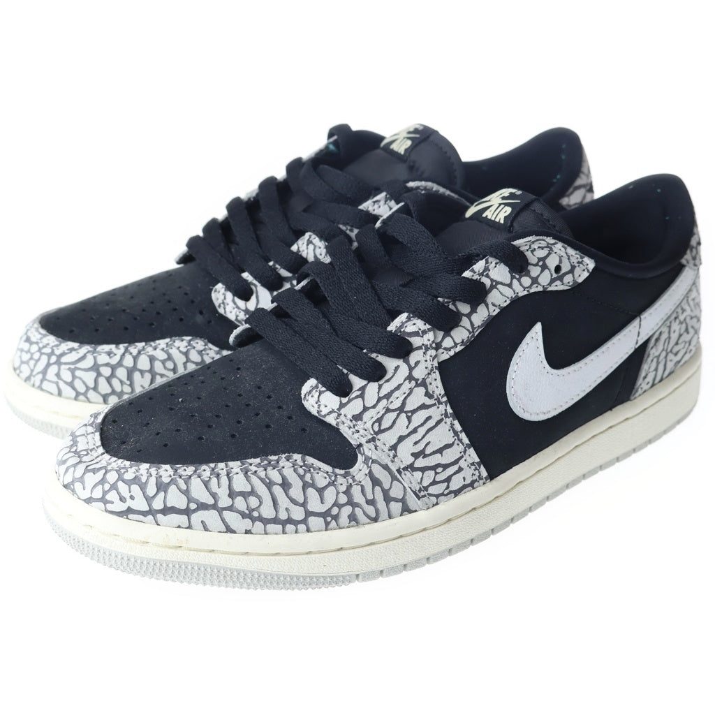 NIKE(ナイキ) AIR JORDAN 1 RETRO LOW OG BLACK CEMENT エアジョーダン1 レトロ ブラックセメント ローカットスニーカー グレー/ブラック US8.5/26.5cm CZ0790-001
