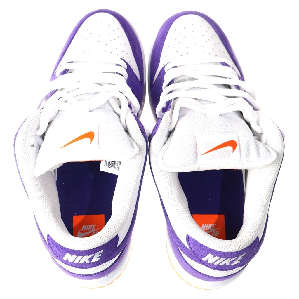 NIKE SB(ナイキエスビー) DUNK LOW PRO ISO ORANGE LABEL COURT PURPLE DV5464-500 ダンク プロ オレンジレーベル コートパープル ローカットスニーカー パープル/ホワイト US9/27cm