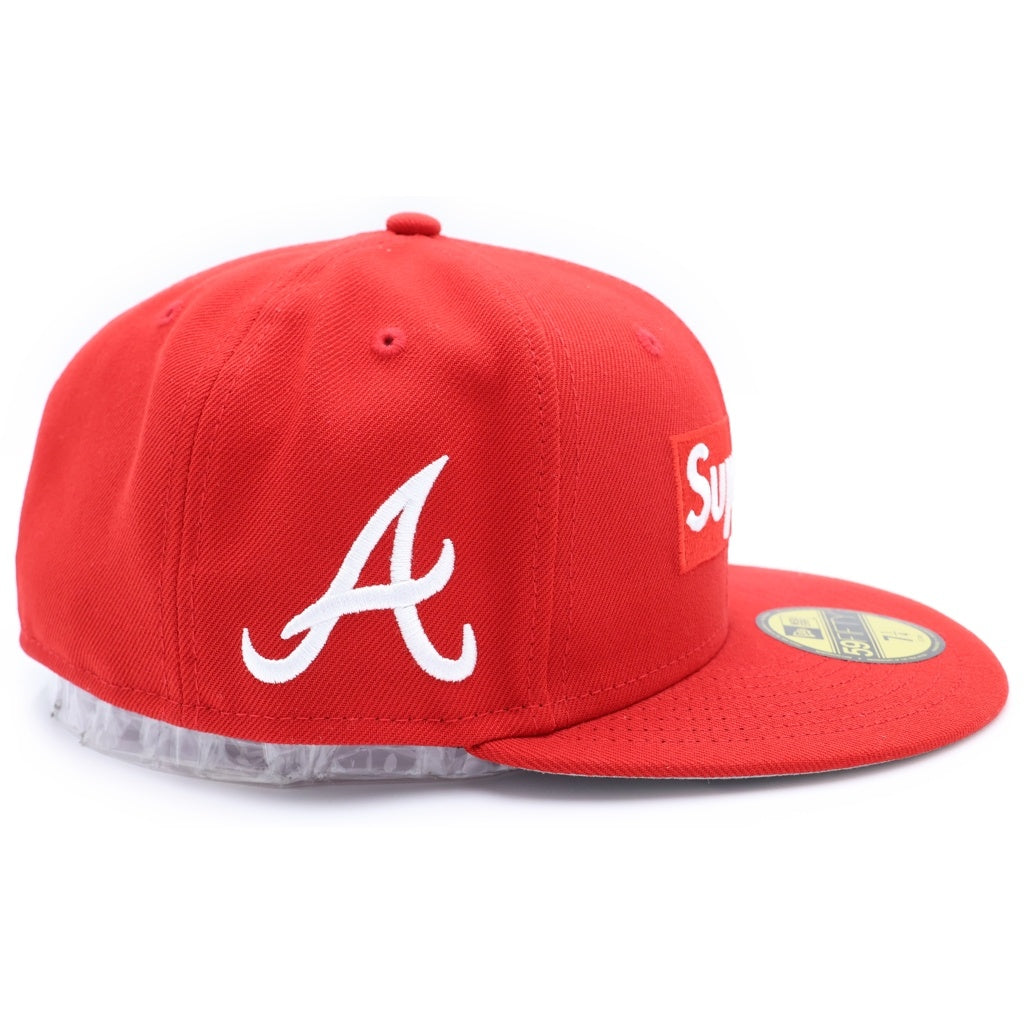 SUPREME(シュプリーム) 24SS ×NEW ERA MLB Teams Box Logo ニューエラ アトランタ ボックスロゴ ベースボールキャップ 帽子 レッド