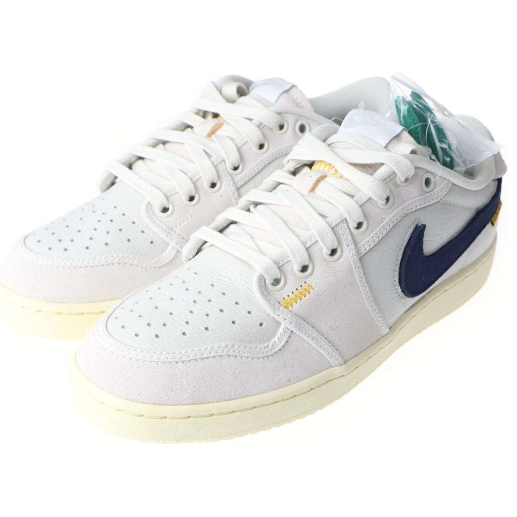 NIKE(ナイキ) ×UNION AIR JORDAN 1 LOW KO SAIL LEATHER DZ4864-100 ユニオン エアジョーダン1 ローカットスニーカー セイル アイボリー US8.5/26.5cm