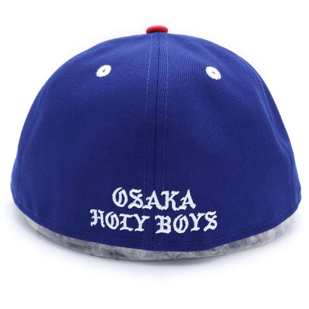 SAINT MICHAEL(セントマイケル) 24SS BORN SAINT BR CAP BLUE ボーン セント フロント刺繍 ベースボールキャップ 帽子 ブルー SM-YS8-0000-C14