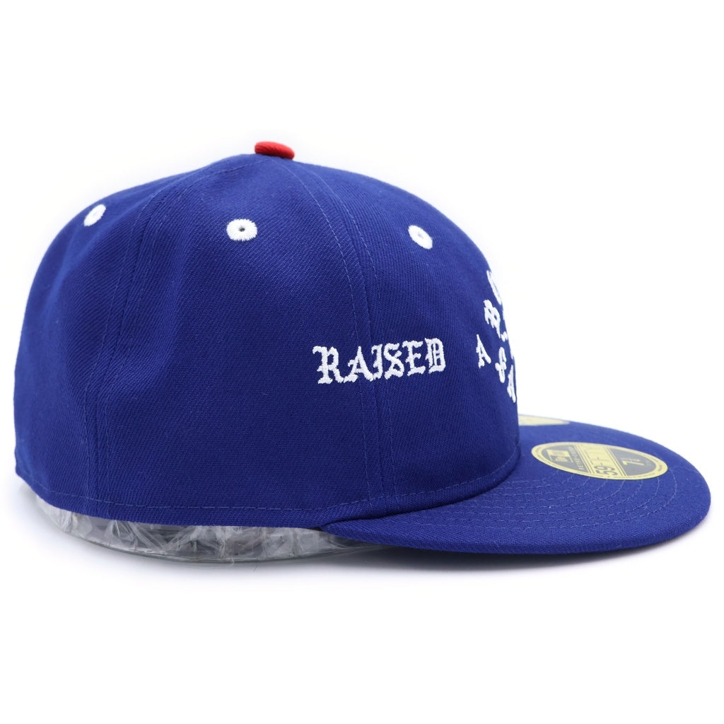 SAINT MICHAEL(セントマイケル) 24SS BORN SAINT BR CAP BLUE ボーン セント フロント刺繍 ベースボールキャップ 帽子 ブルー SM-YS8-0000-C14