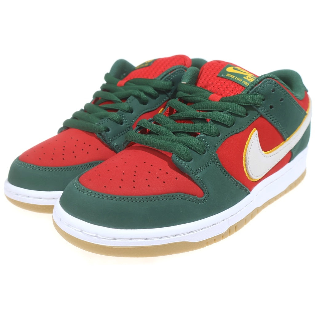 NIKE SB(ナイキエスビー) DUNK LOW SEATTLE SUPERSONICS ダンク シアトル スーパーソニックス ローカットスニーカー レッド/グリーン US9/27cm FZ1287-300