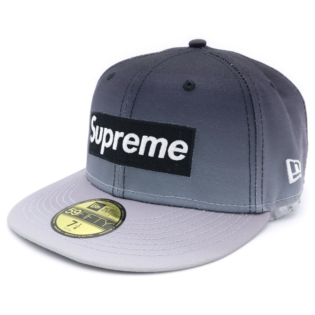 SUPREME(シュプリーム) 23SS ×NEW ERA Gradient Box Logo ニューエラ グラディエント ボックスロゴ ベースボールキャップ グレー