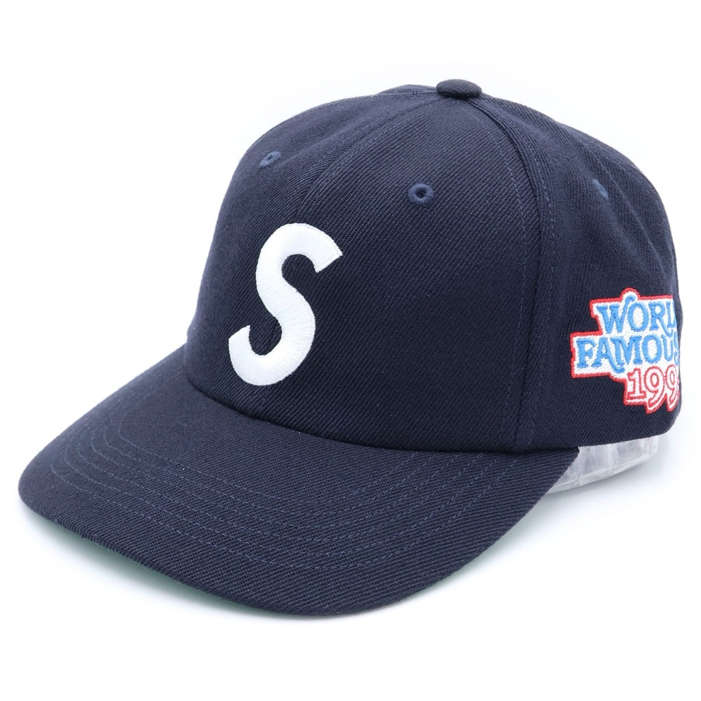 SUPREME(シュプリーム) 25SS WORLD FAMOUS S LOGO 6-PANEL ワールド フェイマス Sロゴ 6パネル キャップ 帽子 ネイビー