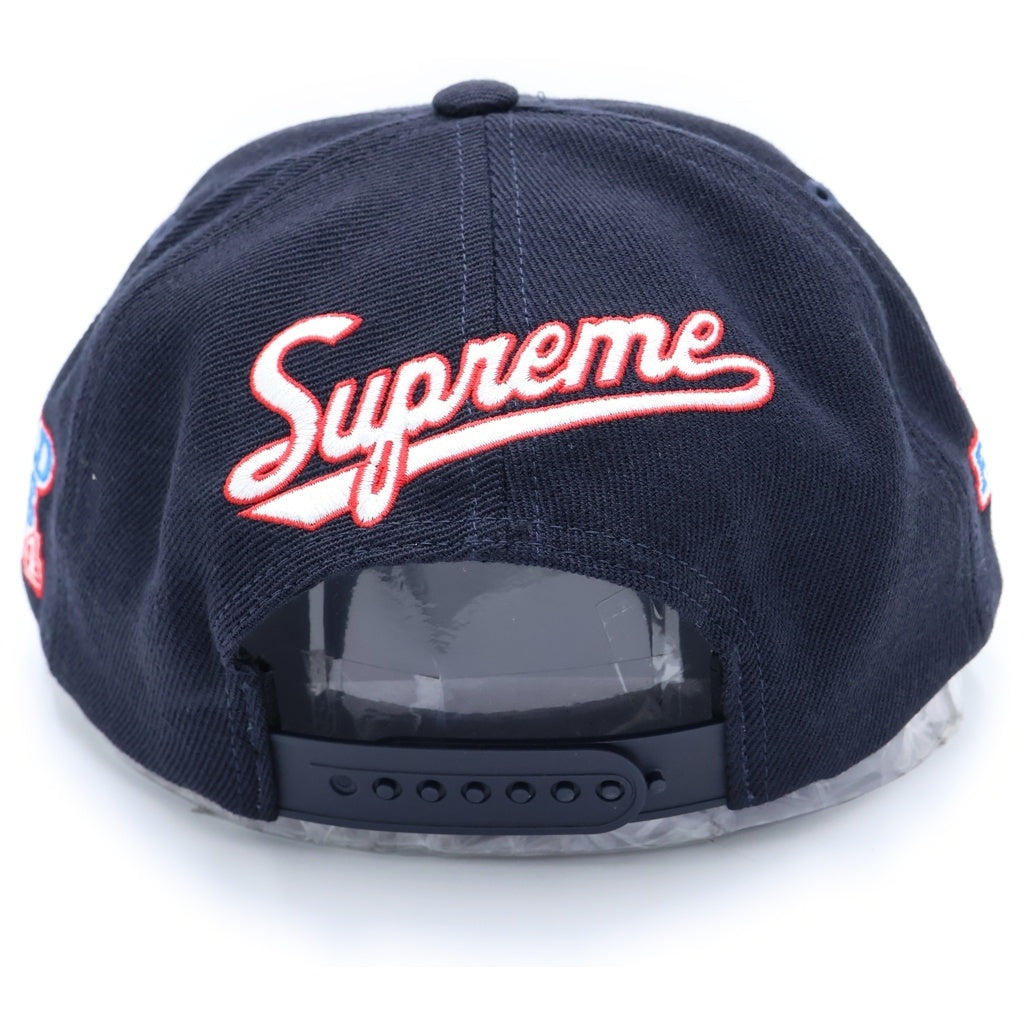 SUPREME(シュプリーム) 25SS WORLD FAMOUS S LOGO 6-PANEL ワールド フェイマス Sロゴ 6パネル キャップ 帽子 ネイビー