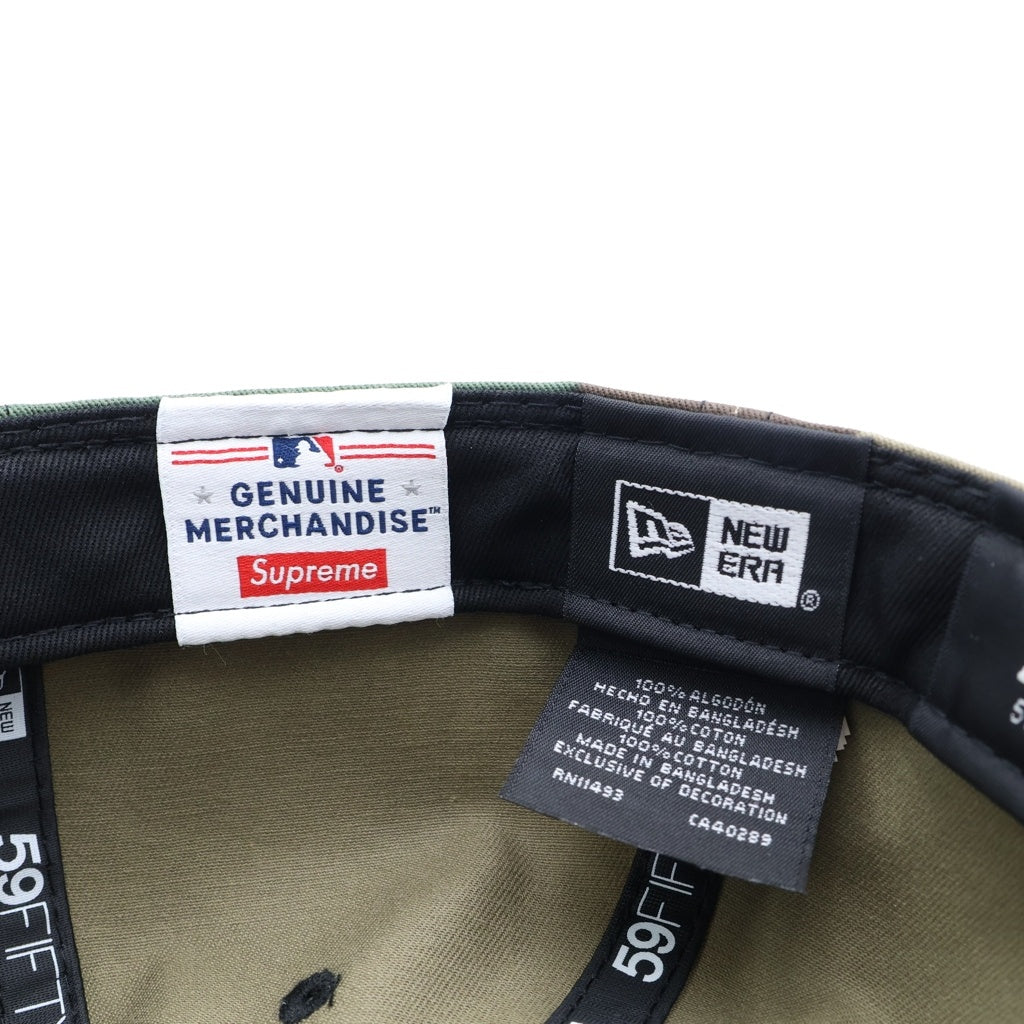 SUPREME(シュプリーム) 24SS ×NEW ERA MLB Teams Box Logo Woodland Camo ニューエラ ボックスロゴ カモフラ ベースボールキャップ 帽子 カーキ