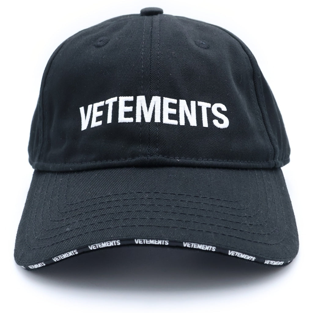 VETEMENTS(ヴェトモン) 21AW Classic Logo Cap クラシックロゴキャップ 帽子 ブラック UA52CA200B