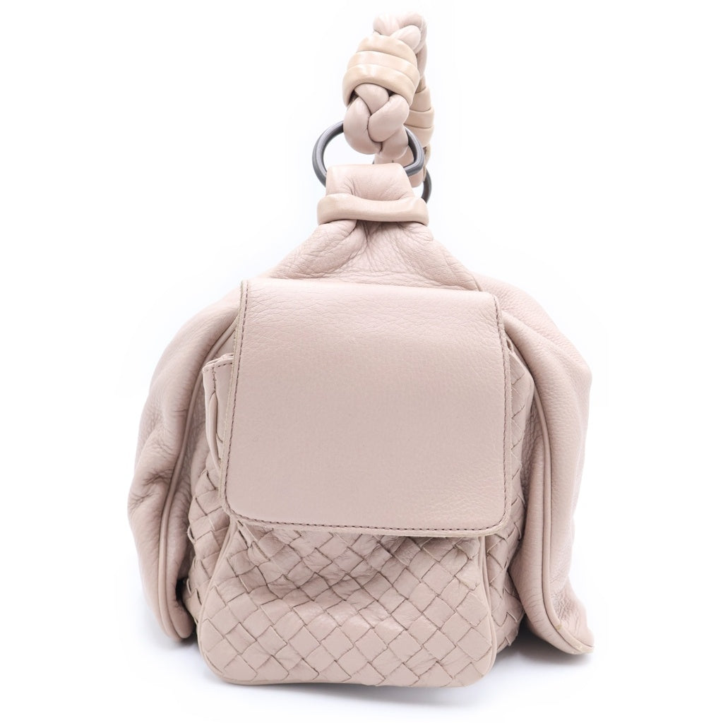 BOTTEGA VENETA(ボッテガヴェネタ) イントレチャート レザーハンドバッグ レディース ピンク