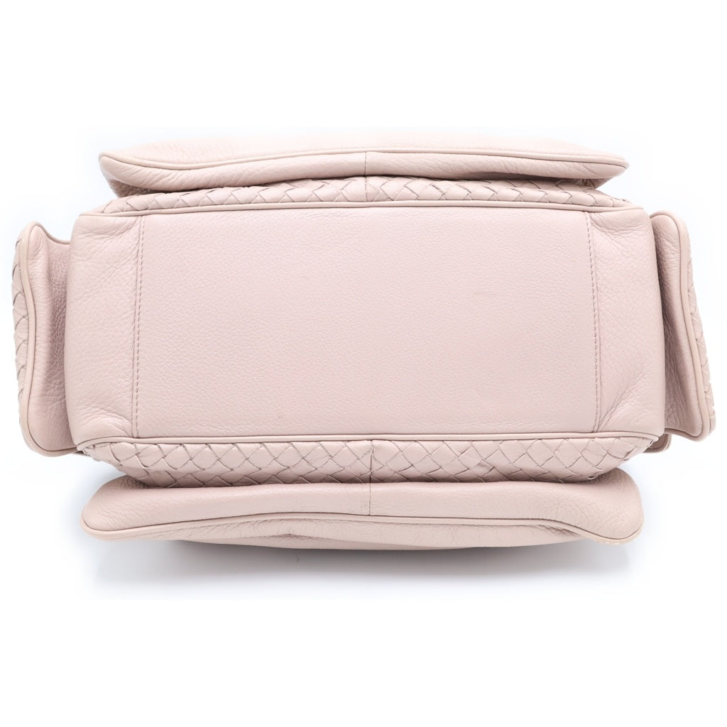 BOTTEGA VENETA(ボッテガヴェネタ) イントレチャート レザーハンドバッグ レディース ピンク