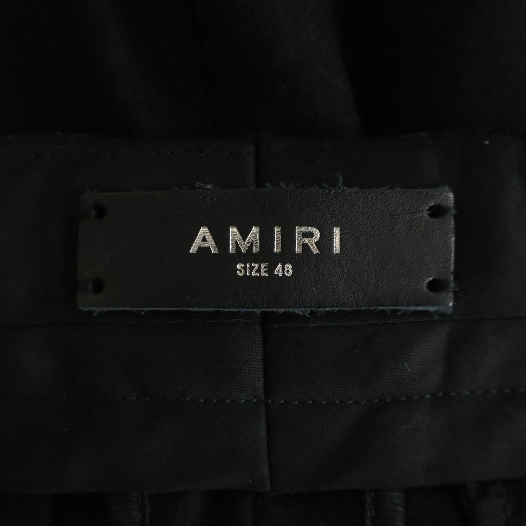 AMIRI(アミリ) 22AW ウールプリーツ テーラードトラウザー パンツ ブラック AW22MAW019001