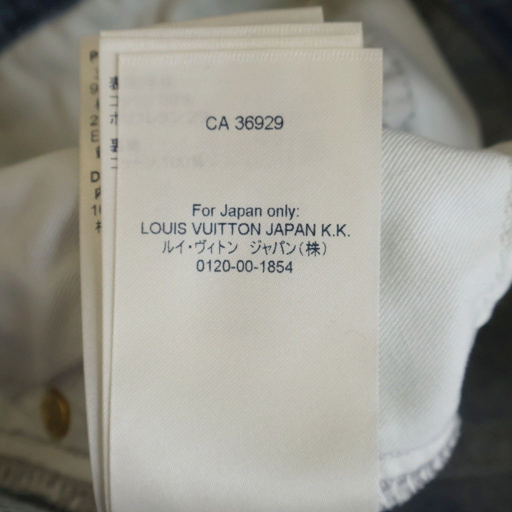 LOUIS VUITTON(ルイヴィトン) モノグラム フロントジップ デニムスカート インディゴ レディース RW211W ZPY FKSK07