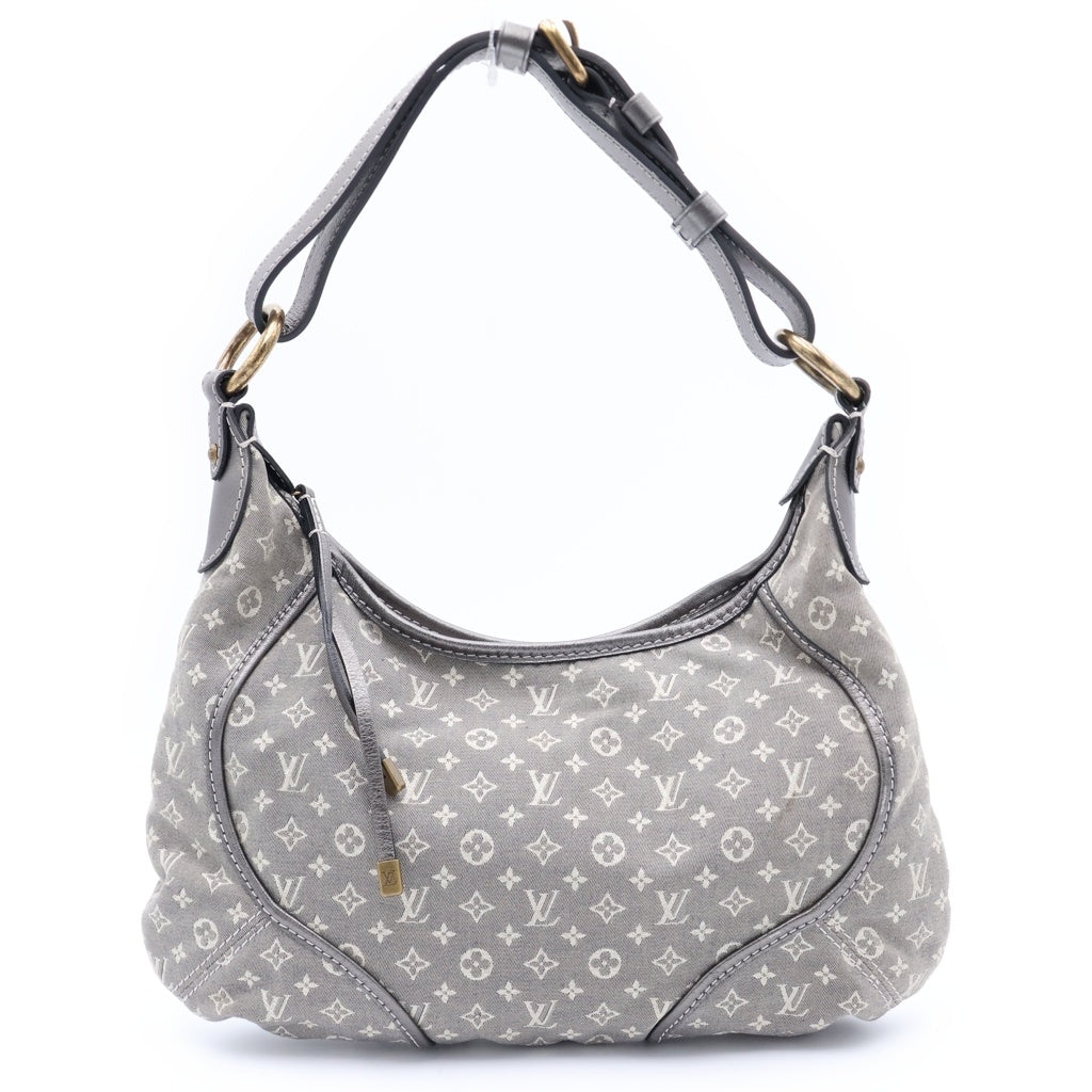 LOUIS VUITTON(ルイヴィトン) モノグラム ミニラン マノンPM エベヌ キャンバス ハンドバッグ グレー レディース M95621/SP3088