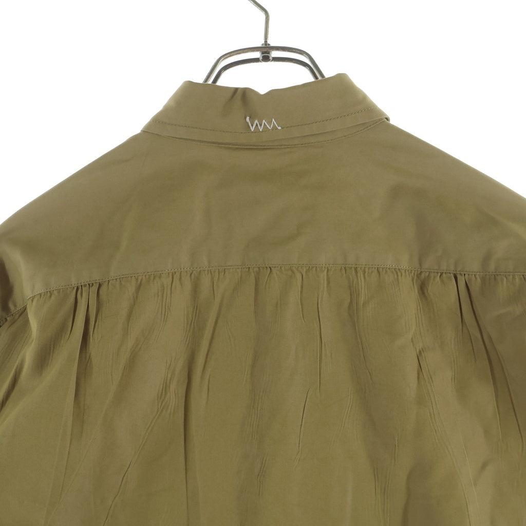 VISVIM(ヴィスヴィム) 19AW USM ALBACORE SHIRT L/S 長袖 シャツ 星条旗 エルボーパッチ 長袖シャツ ベージュ