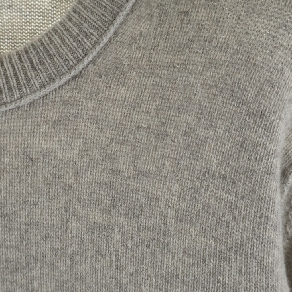 BURBERRY BRIT(バーバリー ブリット) カシミア エルボーパッチ ニットセーター グレー