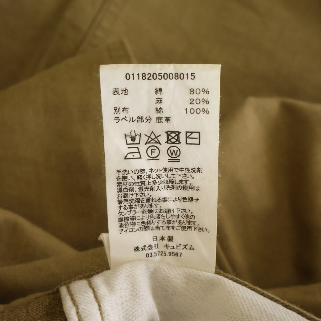 VISVIM(ヴィスヴィム) FLUXUS 12 CHINO コットン リネン チノパンツ ベージュ 0118205008015